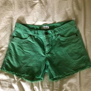Carve design corduroy shorts
